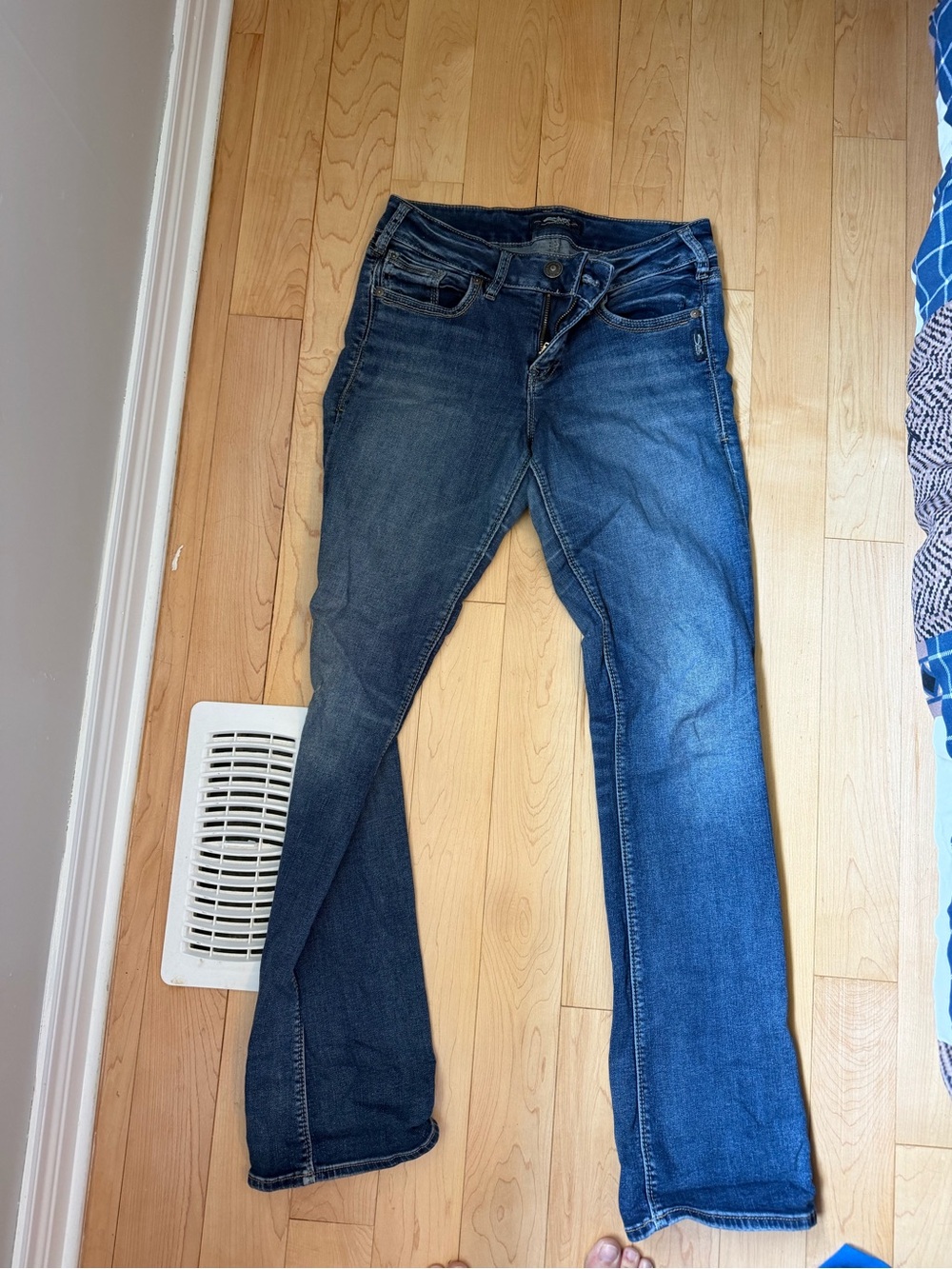Silver Jeans Blue Bootcut Stretch Denim